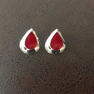 Carnelian & Sterling Silver Earrings